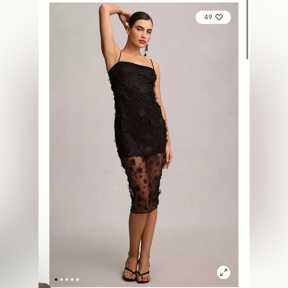 Anthropologie Maeve Sleeveless Slip Midi Dress